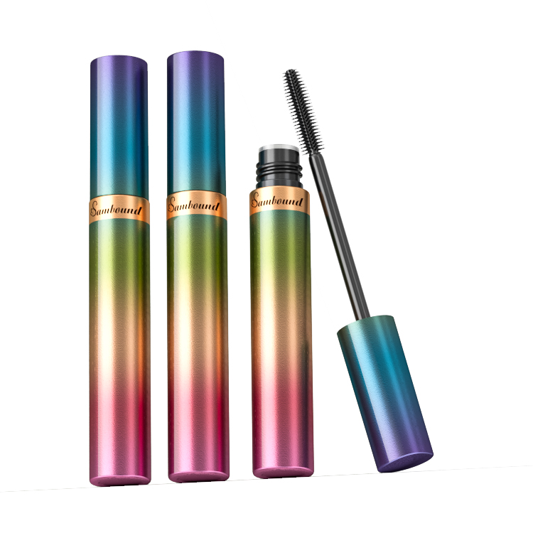 東莞廠家定制9.5ml睫毛增長(zhǎng)液分裝瓶漸變色空睫毛膏管包裝