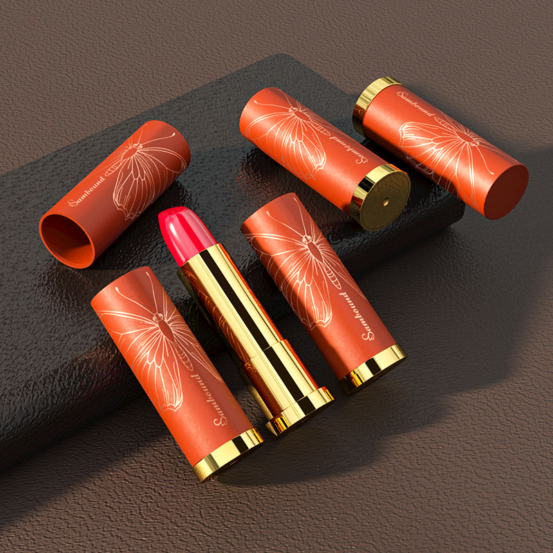 定制磁吸口紅管空管高級(jí)感鍍金可燙金logo廠家直銷空管